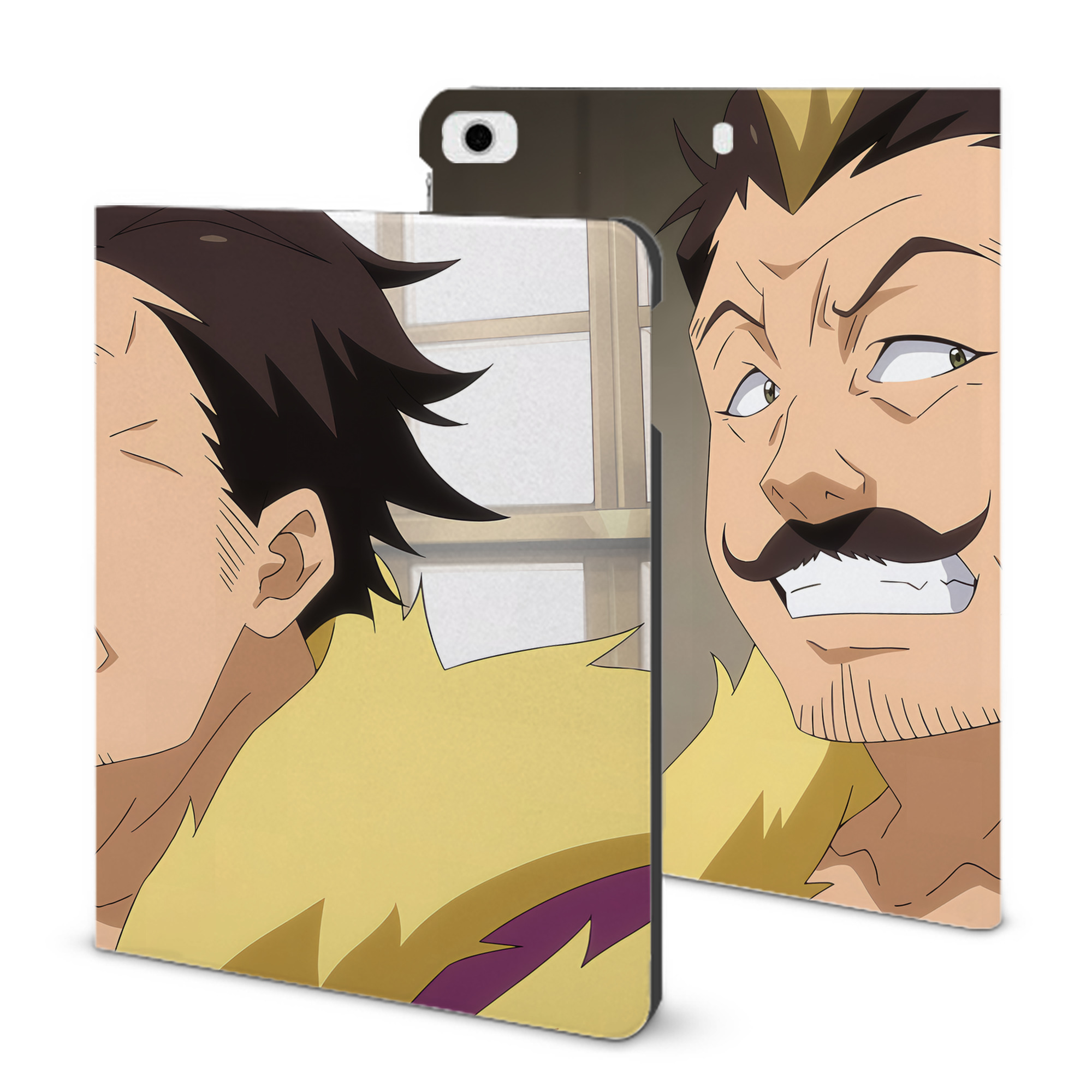 （画像用） 転スラ Regarding Reincarnated to Slime IPad ケース ブック型 PUレザー TPU 耐衝撃 軽量 薄型 ペン収納なし 全面保護 IPad 各モデル対応